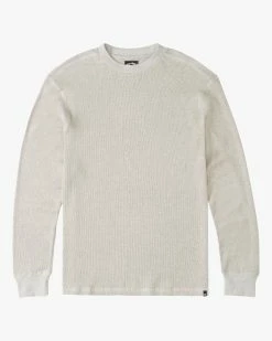 Billabong Essential Long Sleeve Thermal LIGHT GREY HEATHER (lgh) -billabong shop m9173bes billabongf lgh frt1 1