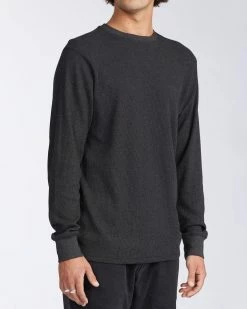 Billabong Essential Long Sleeve Thermal BLACK HEATHER (bkh) -billabong shop m9173bes billabongm bkh sd2 1