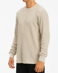 Billabong Essential Long Sleeve Thermal LIGHT GREY HEATHER (lgh) -billabong shop m9173bes billabongw lgh sd3 1