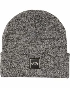 Billabong Stacked Heather Beanie BLACK -billabong shop mabn3bsh billabongf blk frt1