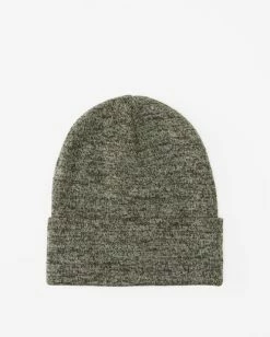 Billabong Stacked Heather Beanie BLACK -billabong shop mabn3bsh billabongp blk bck1 1