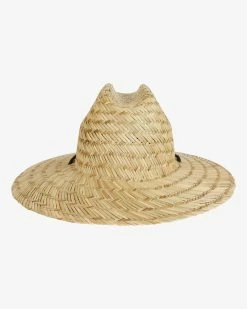 Billabong Tides Straw Lifeguard Hat NATURAL (nat) -billabong shop mahw1bti billabongp nat bck1