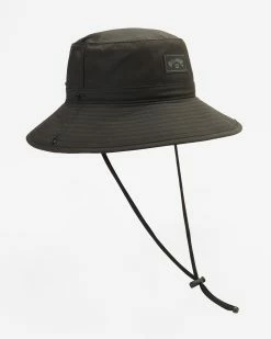 Billabong A/Div Big John Safari Hat BLACK -billabong shop mahw3bba billabongp blk frt3