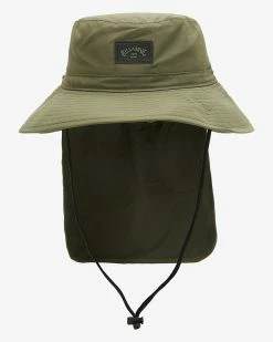 Billabong A/Div Big John Safari Hat DARK OLIVE (dko) -billabong shop mahw3bba billabongp dko frt1