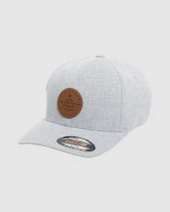 Billabong Wavy Davy Heatherlight Flexfit Hat SILVER (sil) -billabong shop ubyha00107 billabongp sil sd1 1