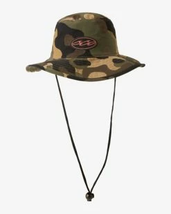 Billabong Big John Print Surf Safari Hat OLIVE CAMO (olc) -billabong shop ubyha00159 billabongp olc frt1 1