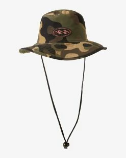 Billabong Big John Print Surf Safari Hat OLIVE CAMO (olc)